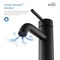 Kibi Circular Single Handle Bathroom Vanity Sink Faucet with Pop Up Drain C-KBF1008MB-KPW100MB - alternate 10